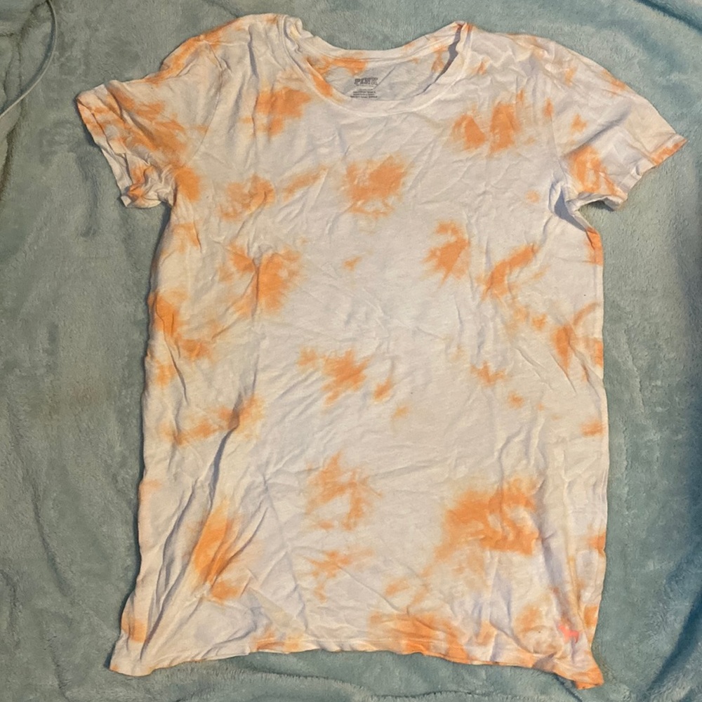 Never worn Victoria secret pink tie dye t shirt